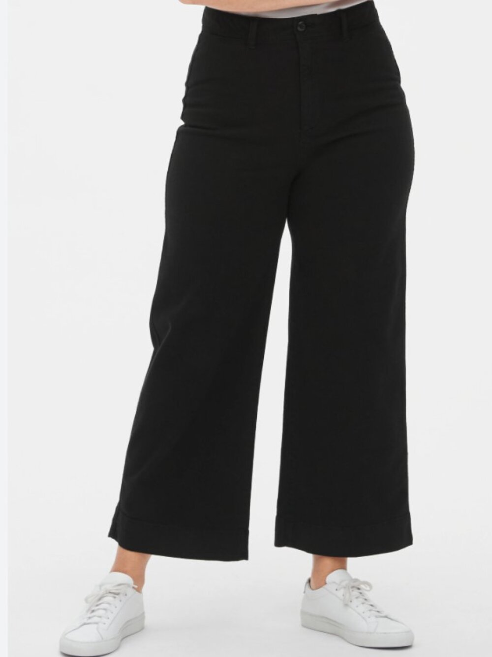 Gap High Rise Wide Leg Chino Crop - 6